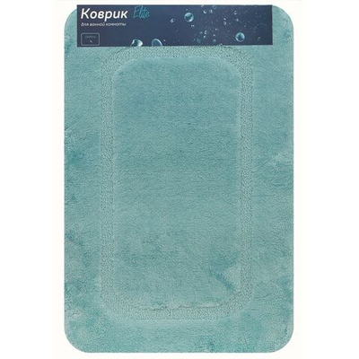 Коврик для ванной, 0.5х0.8 м, ПЭ, голуб, Альпака, Y11-1