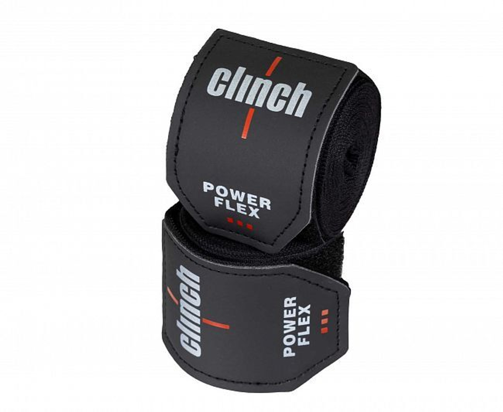 Бинты боксерские Clinch Boxing Hand Wrap Power Flex черные C239
