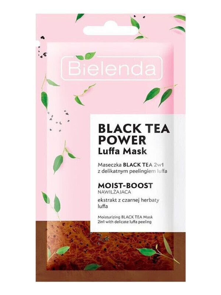 Маски Bielenda Maseczka Black Tea Power 2w1 z peelingiem Luffa