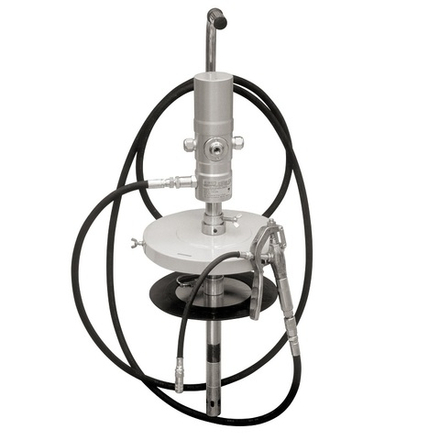 Пневматический солидолонагнетатель, 50:1 для бочек 12-20 кг с крышкой 280 мм, GARTEC (Италия)