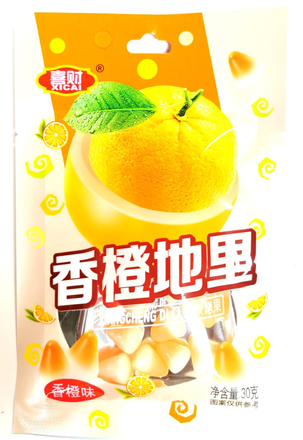 Жевательные конфеты XICAI сливочный апельсин 30гр