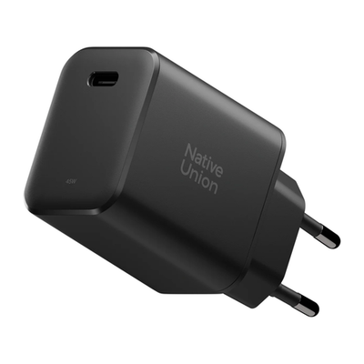 Сетевое зарядное устройство Native Union мощностью 45 Вт (USB-C) (GaN) Адаптер питания повышенной мощности. Есть поддержка PD и PPS