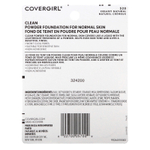 Covergirl, Clean, тональная пудра, оттенок 520 Creamy Natural, 11,5 г (0,41 унции)