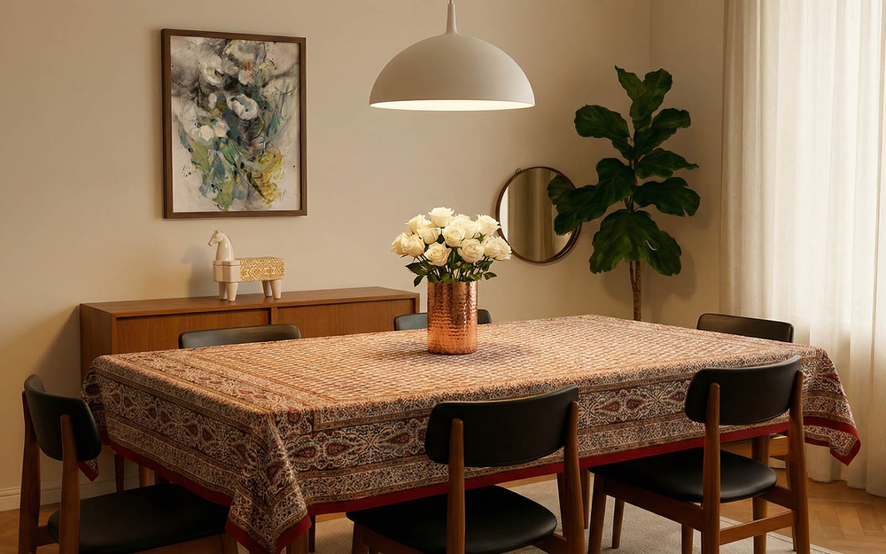 Иранска скатерть каламкари 200 х 135 см Ghalamkar Esfahan 20720287 Иран