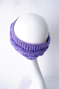 Повязка на голову вязаная