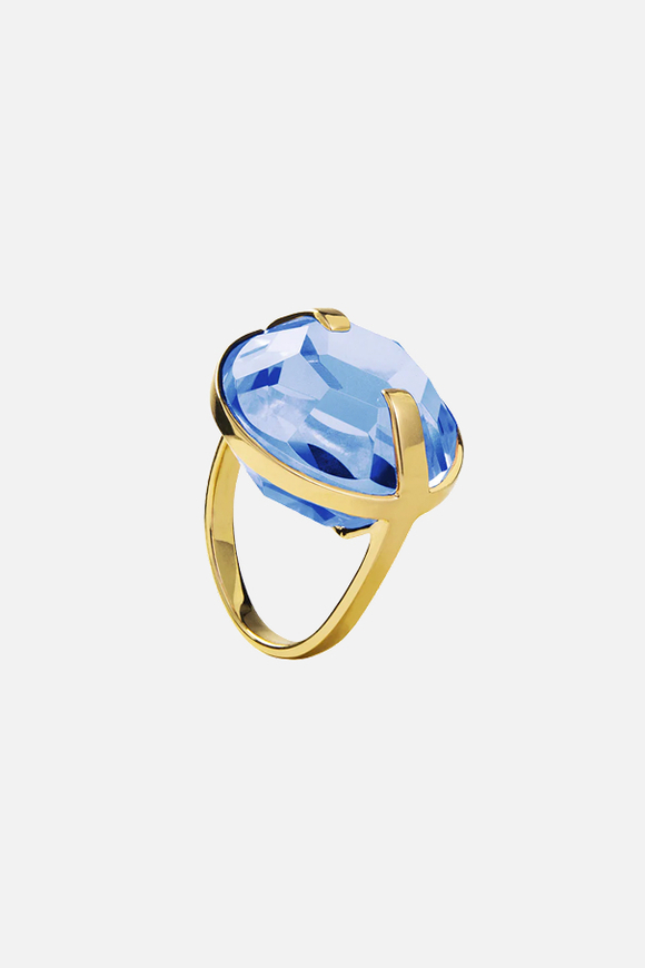 Кольцо декорированное кристаллом