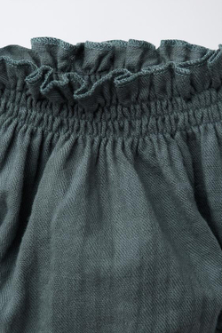 ZARA ОДНОТОННЫЕ ТРУСЫ, ЗЕЛЕНОВАТЫЙ