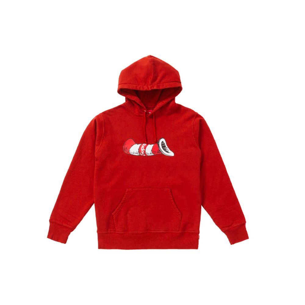 Supreme FW18 Cat in the Hat Hooded Sweatshirt Rust