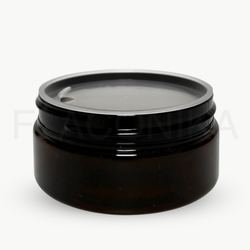 Комплект: Банка ПЭТ 150 мл (89) коричневая с отсекателем и черной крышкой