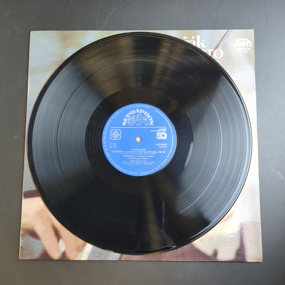 LP Dvorak – Violin Concerto. Romance. Виниловая пластинка 12 дюймов.Czechoslovakia 1979 год.