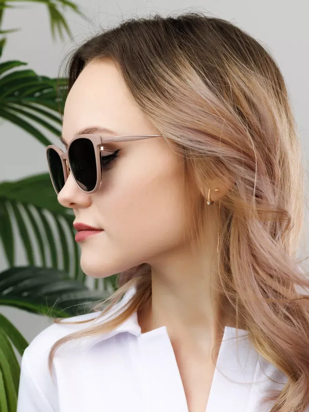 Модная оправа для очков с накладкой 4в1