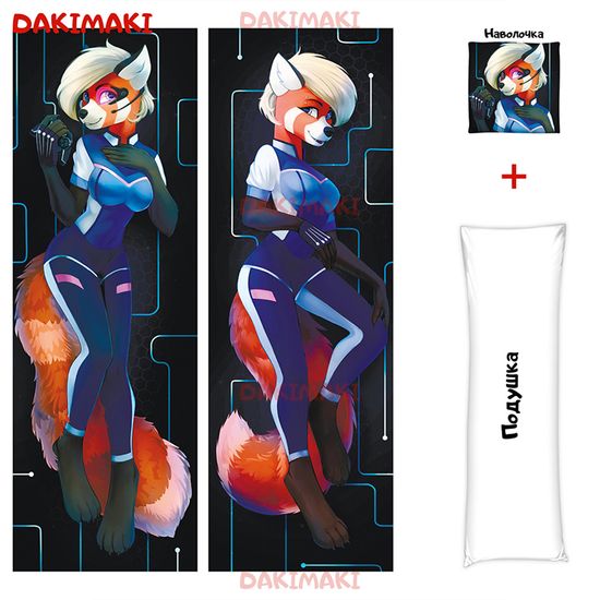 Дакимакура фурри Космическая панда арт. 0683