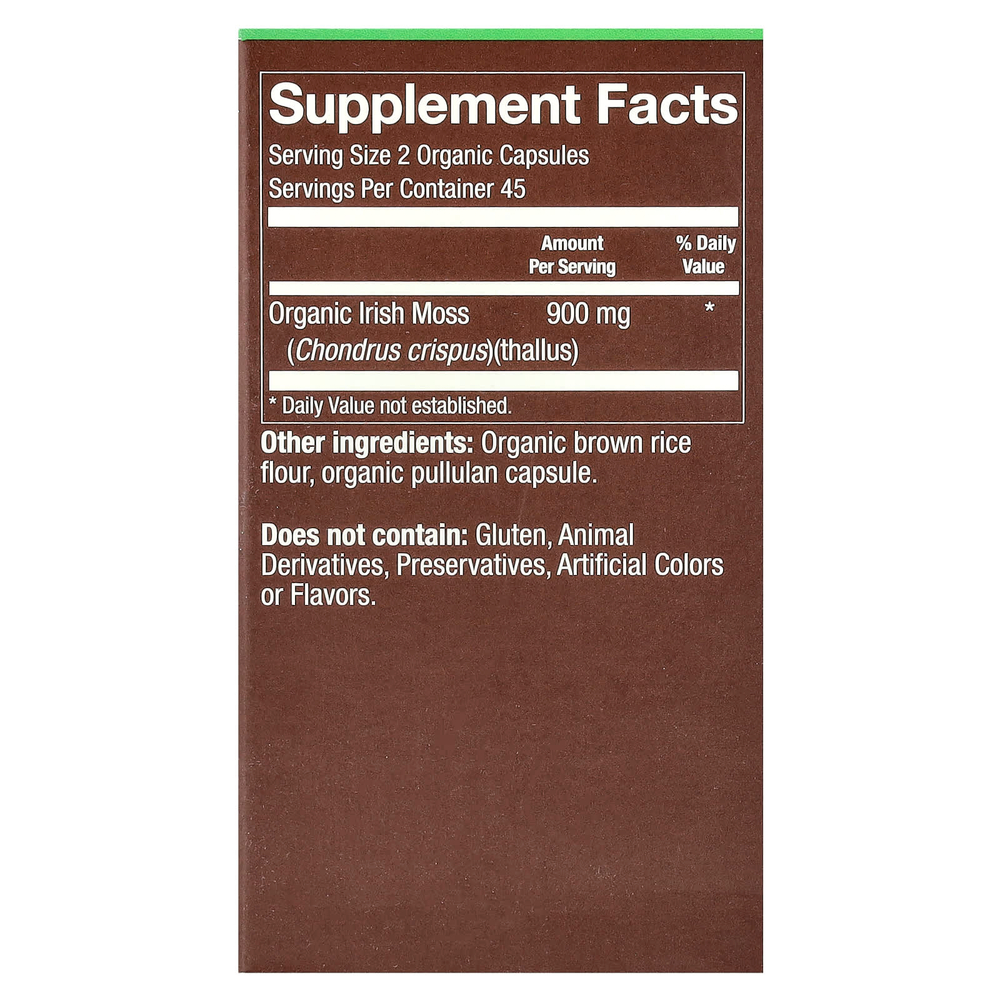 Plnt, Органический морской мох, 90 органических капсул