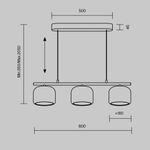 Подвесной светильник Maytoni MOD286PL-L12G3K