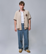 Short Sleeve Bomber Бежевый