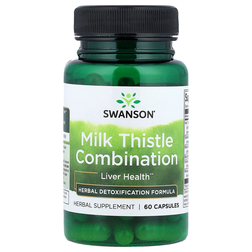 Swanson Vitamins, смесь расторопши, 60 капсул