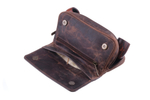 Сумка P&A для 2 трубок и табака, натуральная буйволиная кожа, подарочная упаковка