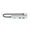 Satechi 4-in-1 USB-C Slim Multiport Adapter 4K Silver