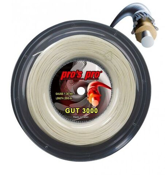 Теннисные струны Pro's Pro Gut 3000 (200m) - натуральные