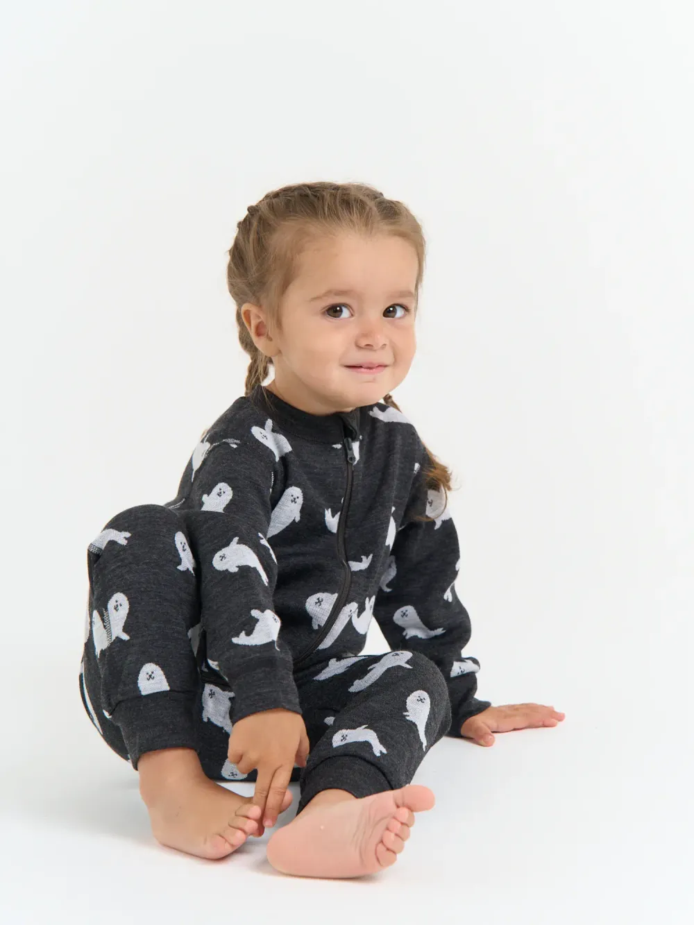 Термокомбинезон с шерстью "Морские котики" 0+