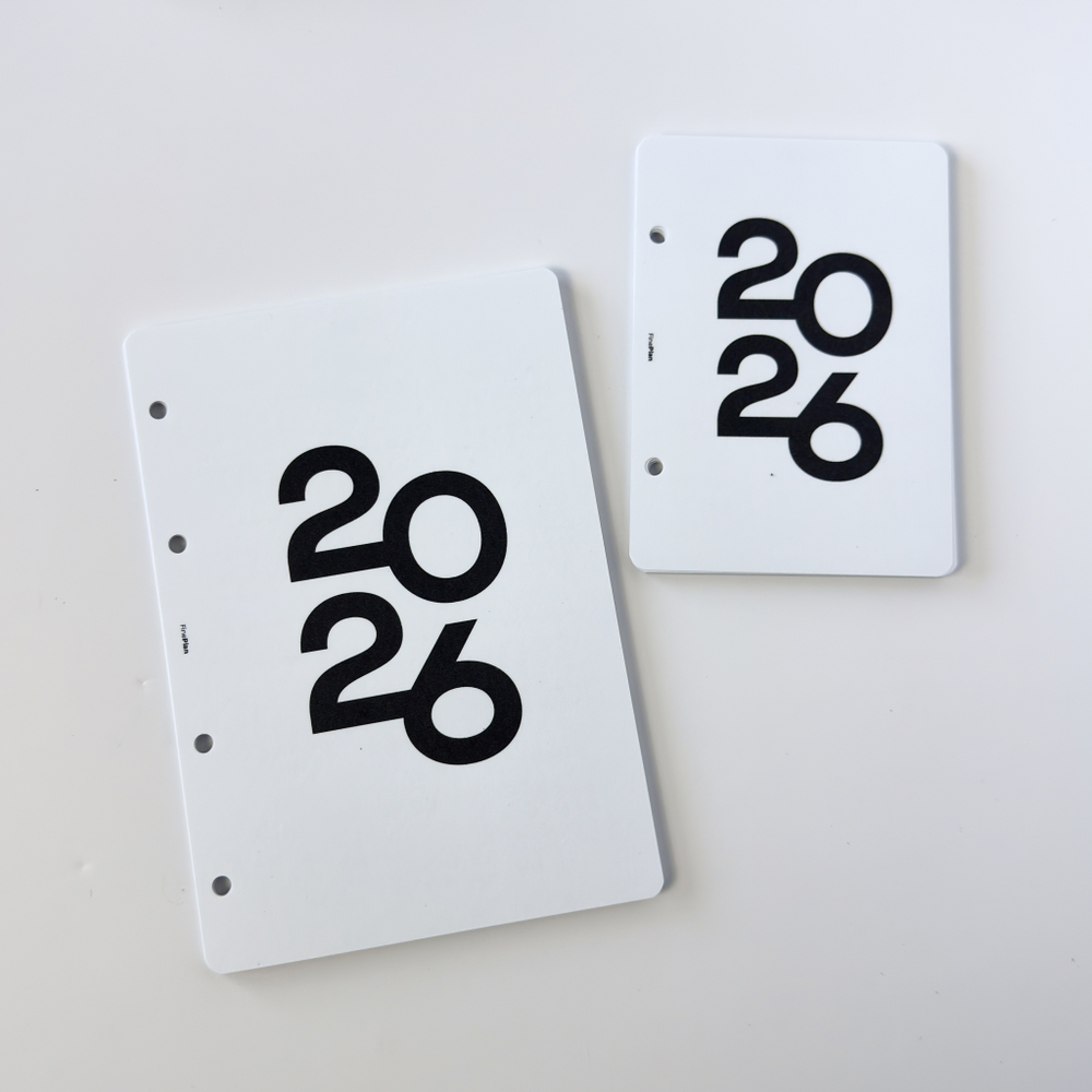 Ламинированные разделители по месяцам датированные 2026 (4/2 кольца)