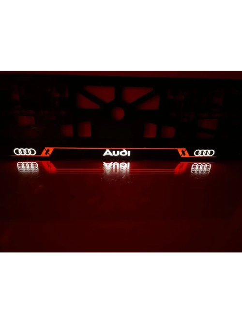Рамка для номера с LED подсветкой надписи RL. Audi.