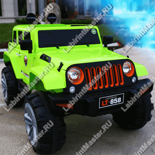 Детский электромобиль "Jeep LT-858 зеленый"