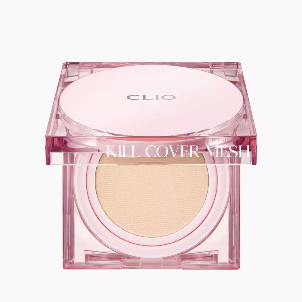 CLIO Кушон с эффектом сияния SPF 50 + PA ++++  c запасным блоком Kill Cover Mesh Glow Cushion