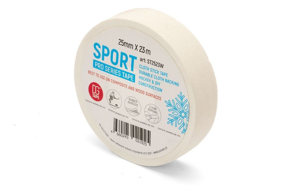 Лента хоккейная DGTAPE SPORT PRO 25мм х 25м белая / для клюшки