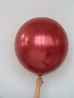 S шар гигант 24"/60 см Reflex (915) хром красный (БГ-90)