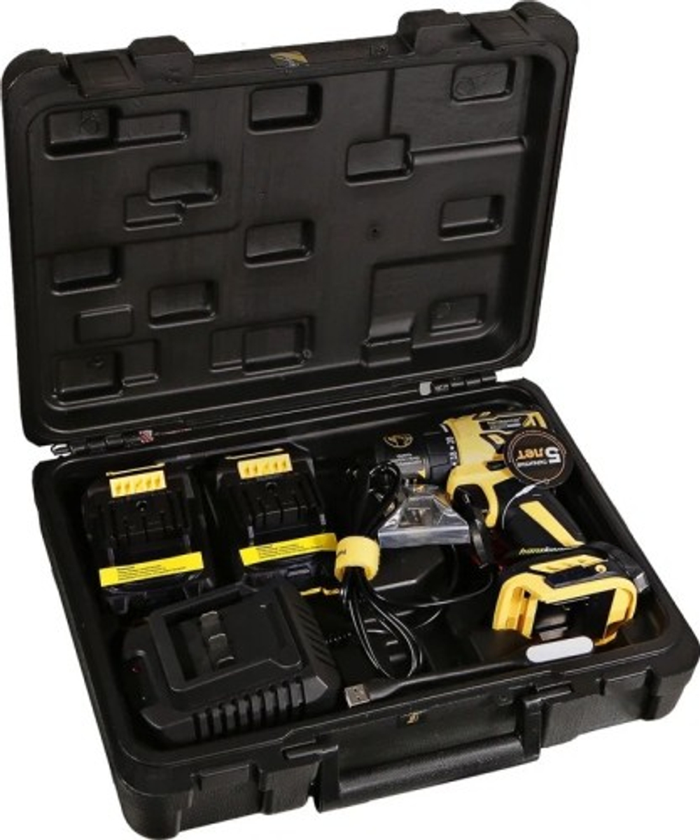 Дрель-шуруповерт аккумуляторная HANSKONNER HCD2065C