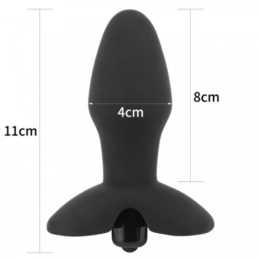 Силиконовый анальный плаг с вибрацией - Rocket Teaser
