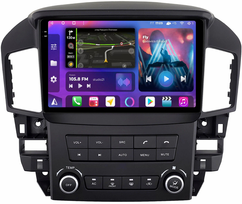 Магнитола для Lexus RX300 U10, Toyota Harrier 1 1997-2003 (любая комплектация) - FarCar BM9-2K-9598F2 монитор 9.5" 2K QLED на Android 14, TS10, 4+32Гб, CarPlay, 4G SIM-слот