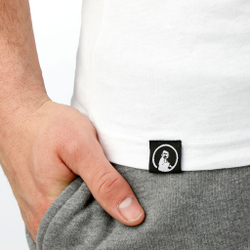 Мужское теннисное поло Quiet Please Ready To Serve T-Shirt Men - White, Black