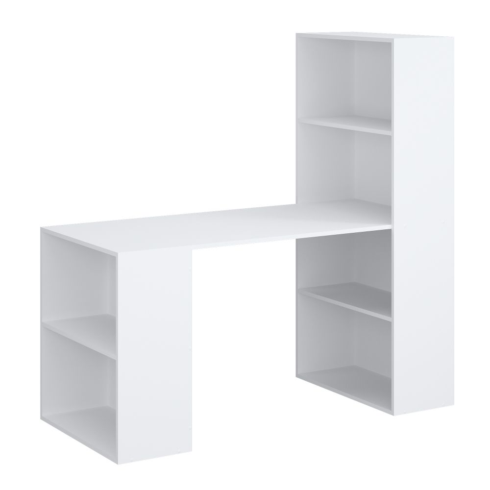 Стол компьютерный 2 Париж (белый),