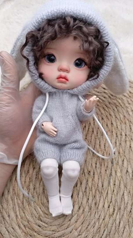 Комбенизон кролика серый