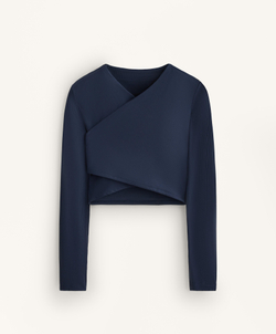 Oysho Футболка с длинными рукавами Comfortlux, темно-синий