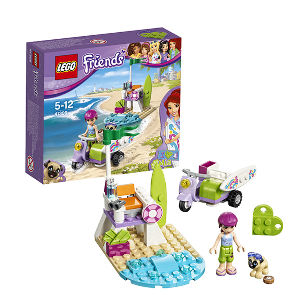 LEGO Friends: Пляжный скутер Мии 41306 — Mia's Beach Scooter — Лего Френдз Друзья Подружки