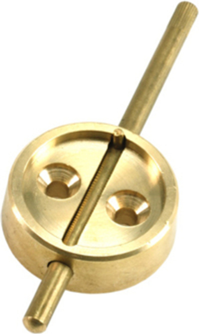 Чашка-шток под пластилин латунь