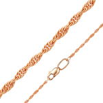 Цепь из красного золота (плетение «Кордовое»)