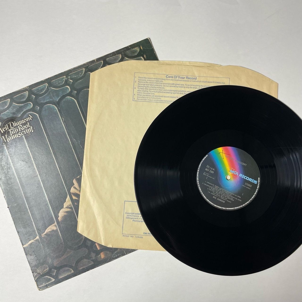 Винтажная виниловая пластинка LP Neil Diamond Tap Root Manuscript (UK 1970)