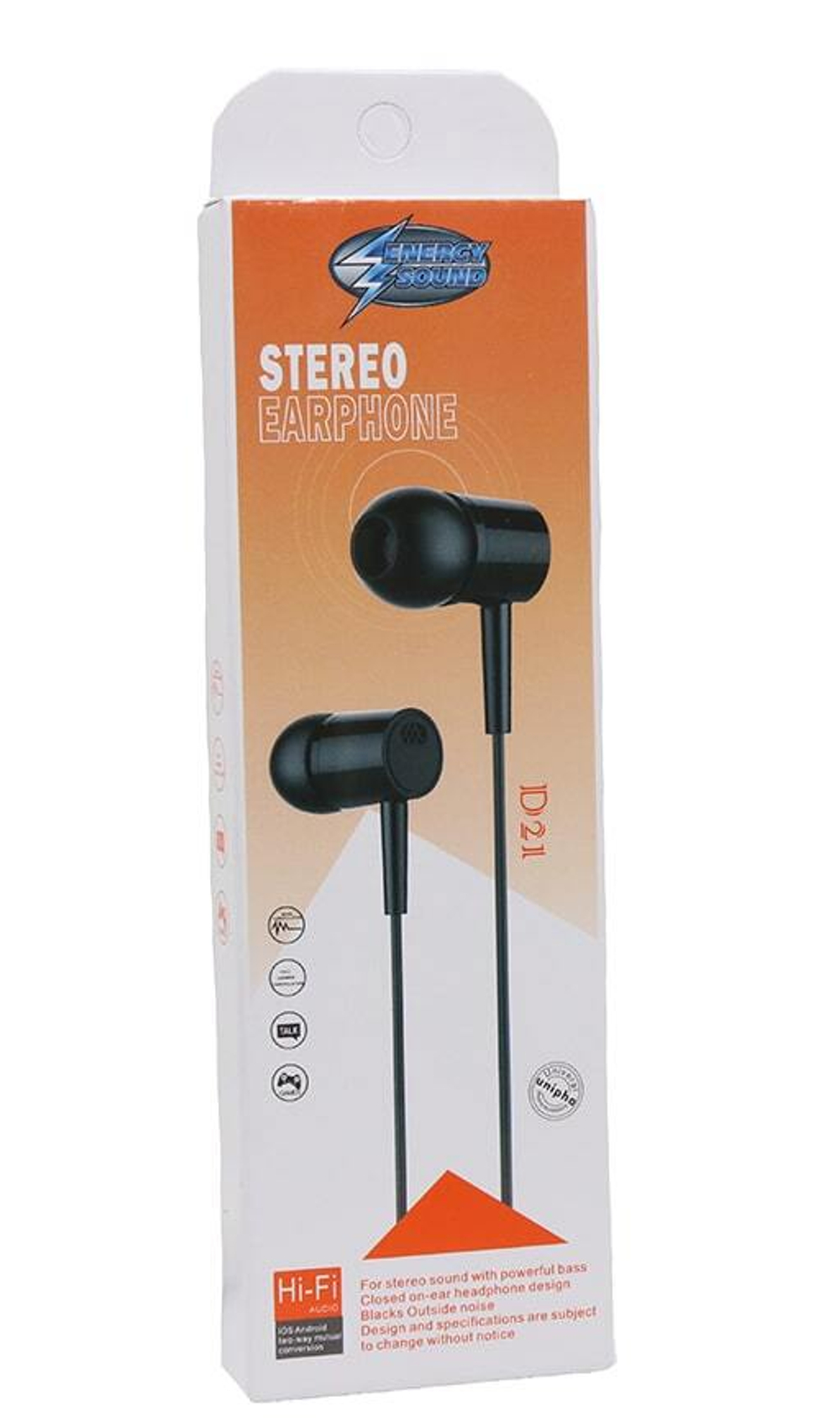 Наушники с микрофоном ENERGY SOUND D21 (черный)