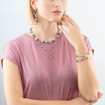 Серьги Light blue-Beige Coeur de Lion