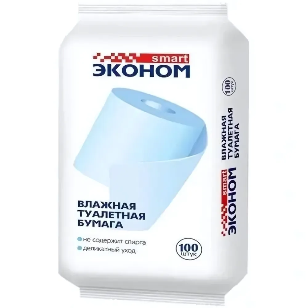 Влажная туалетная бумага Эконом smart №100