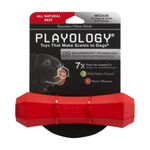 Playology  жевательная палочка SQUEAKY CHEW STICK для собак средних пород с ароматом говядины, средняя, цвет красный