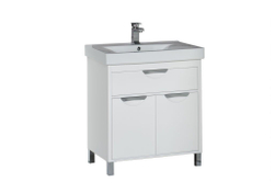 Тумба с раковиной Aquanet Гретта 75 белый