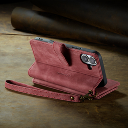 Многофункциональный чехол-кошелек CaseMe 3 in 1 Matte Wallet для iPhone 17