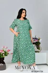 Платье 1704-оливковый Minova
