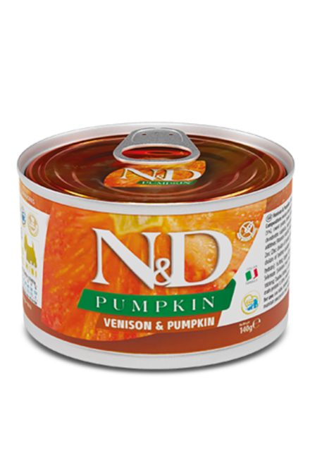 Фармина  N&D Dog Pumpkin Консервы оленина Adult mini 140г