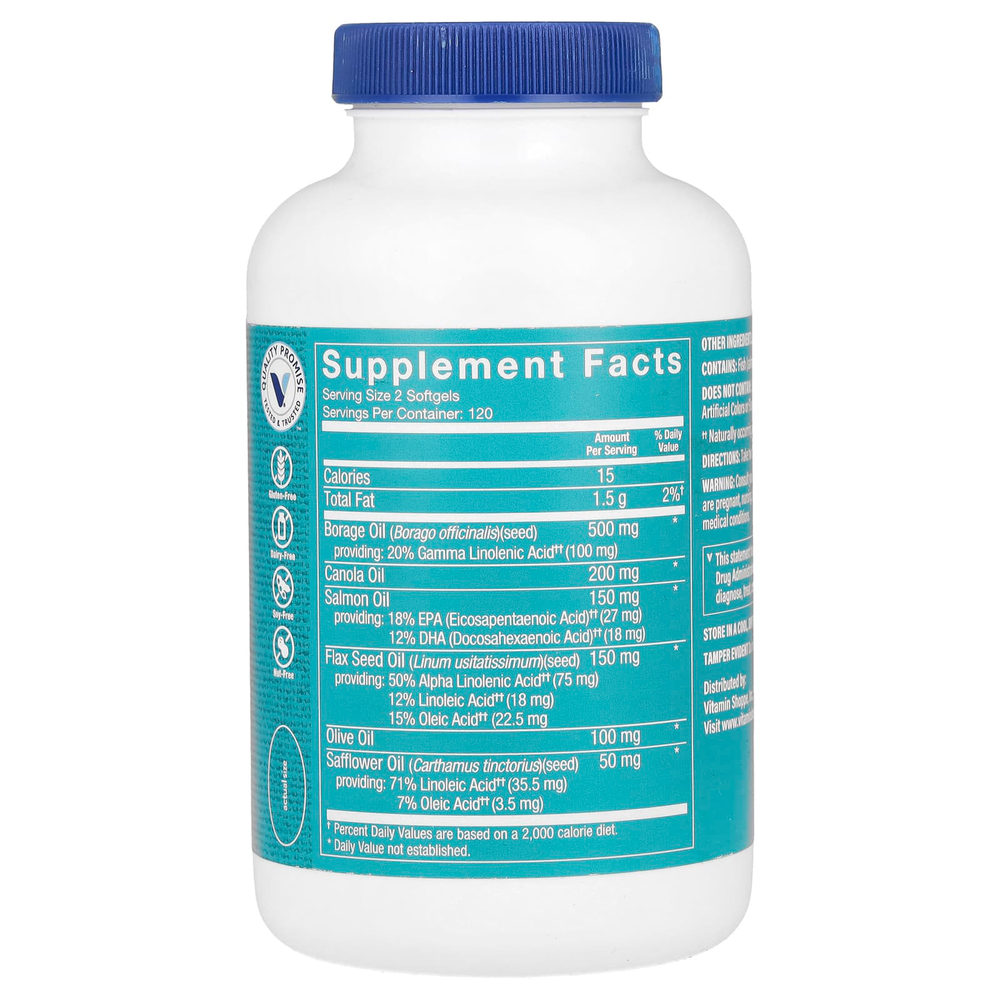 The Vitamin Shoppe, Омега 3-6-9`` 240 мягких таблеток
